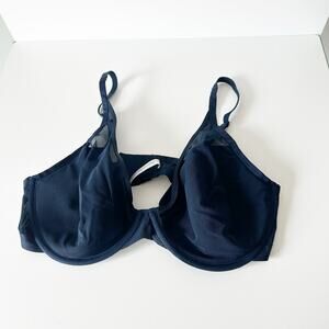 Soma Lightest Lift Mesh Plunge Navy Blue Bra 40D